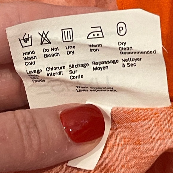 vintage retro Esprit Orange & Pink Sarong with Tropical Design - Picture 10 of 11